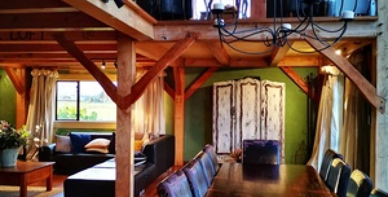 wood architecture homestay